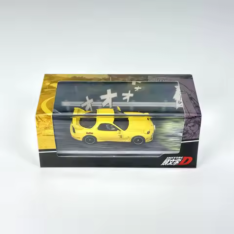HOBBY JAPAN HJ 1:64 Mazda RX7 FD3S D RED SUNS Diecast Model Car