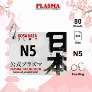 [FLASH CARD MATERIAL] KANJI JLPT N5 / NAT-Tes /J.Test Educational Japanese Quick Memorizing Dictiona