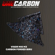 Visor mio m3 carbon forged thick materialbiru Visor Mio M3 Carbon Variation ajmvariasi99