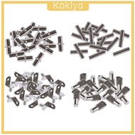 [Kokiya] 20Pcs Shelf Bracket Pegs Iron Metal Shelf Pins for Shelves Wardrobe Cupboard