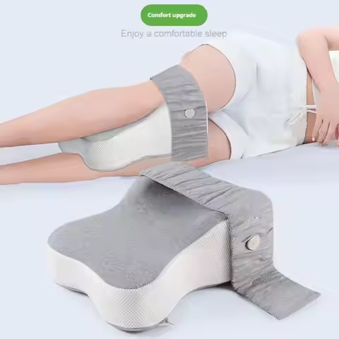 Memory Foam Side Sleeper Knee Pillow Ergonomic Spine Alignment Leg Pillow Adjustable Orthopedic Pain