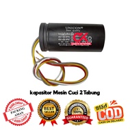 MESIN Capacitor 10 + 4 uf 400 / 450 V Capacitor Dynamo Motor Washing Machine 10uf + 4uf