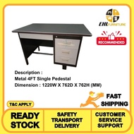 EHL FURNITURE -  Metal 4 Single Pedestal Desk / 4 Meja Besi /