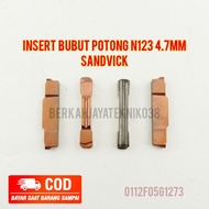 N123 4.7mm Sandvick Cutting Lathe Insert For RF123 Lathe Holder