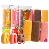 Koochi Mochi Stick 14+1 Gratis /  Mochi Viral Rasa Cokelat Strawberry Mangga / Mochi Lembut Isi Sela