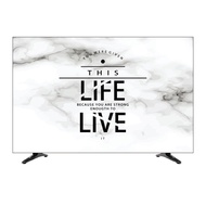 Marble TV cover dust cover hanging LCD 55 inch 50 curved surface 65 cover computer TV cover wall hanging