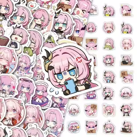 Sunsyea Honkai Impact 3rd Merch Character Stickers 100 Pieces Elysia Anime Collection