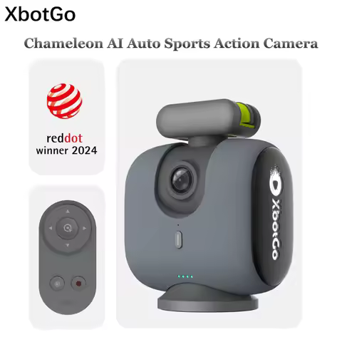 XbotGo Chameleon AI Auto Sports Action Camera - 4K 60FPS Soccer Camera and Basketball Tracking Camer