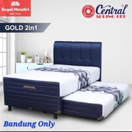 SpringBed Set CENTRAL GOLD 2 in 1+ Sandaran Ukuran 120 Tebal 27cm