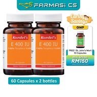 Kordel's Vitamin E 400 IU 150 Capsules x 2 Bottles EXP:12/2025 [Kordels Kordel Farmasi CS ]