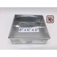 Aluminum Tray Straight Edge Size 6 7 X 6 7 7