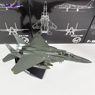 Simhoa 1/100 Scale F-15E Fighter Model, Airplane Display Model Display Collection Desktop Decoration