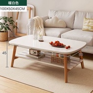 其他品牌 - 可摺疊茶几客廳家用實木簡易茶桌-白色-100CM
