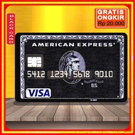 Amex Bca Black Card atm Card Skin Sticker