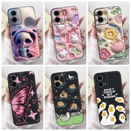 For  Motorola Moto G24 G 24 Power Case Black Soft Silicone New design 2025 Painted Back Cover for Mo