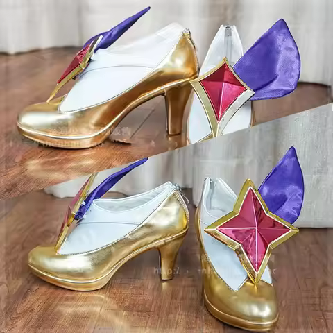 Game LOL Ahri Cosplay Shoes Star Guardian High Heel LOL Ahri Cosplay Shoes Magic Girls Ahri Cosplay 