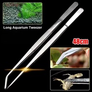 UPSTOTO 1Pcs Aquarium Tweezer, Stainless Steel 48cm Water Grass Clip,  Long Tong Aquarium Supplies P
