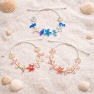 Oceania bracelet | Beach rope bracelet | Sea shell bead bracelet | Beach vibes bracelet | Starfish b