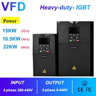 20hp VFD Inverter 380V 415V 15KW/18.5KW /22KW Heavy Duty VFD Lathe Compressor Frequency Converter