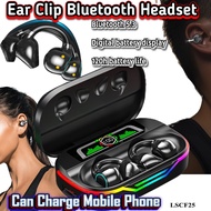 Wireless Ear Clip Headphones, Bluetooth Open Ear Sport Earbuds for Android iPhone,Bone Conduction Headphones,Wireless He