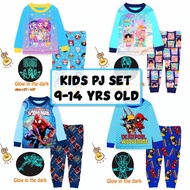 Cuddle Me 9-14 Years Old Kids Pyjamas / Glow in the Dark Children Sleepwear / Kids Pajamas Set