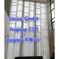 Plain Tile, white curtain lining, 4 meter long curtain, minimalist door and window curtain