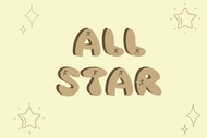 英文書寫字體 All star font