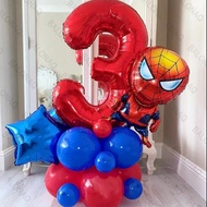 21pcs Spiderman Birthday Decoration Set Foil Balloon Set for Boy Kid Birthday Party Decoration