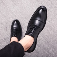 Black leather shoes formal shoes oxford shoes office shoes Wedding shoes Leather for man kasut kulit