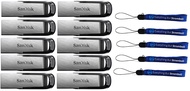 Ultra Flair USB (10 Pack) 3.0 Flash Drive High Performance Jump Drive/Thumb Drive/Pen Drive up to 13