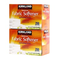[Kirkland Signature] Fabric Softener Sheet (250ct)  Drying Step Fabric Softener for Dryer Paper Type