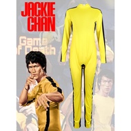 Halloween Bruce Lee Yellow Kung Fu Suit - Fast Delivery
