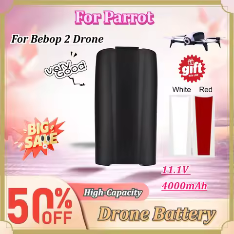 For Parrot For Bebop 2 Drone 11.1V 4000mAh Rechargeable Liâpolymer High Capacity Upgrade Replacement
