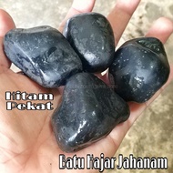 BAHAN ROUGH NATURAL BATU...HAJAR JAHANAM...HITAM PEKAT