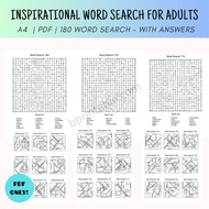 [PDF] Inspirational Word Search for Adults Puzzle