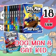 18 Books!! Dog Man And New book Set Cat kid comic Must Have item!! Yes