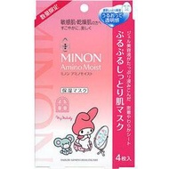 【傳說企業社】面膜 MINON 蜜濃 胺基酸滋潤 保濕系列 美樂蒂 限定聯名款 敏感肌 4入 正版授權 日本製