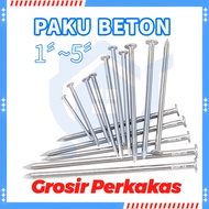 WALL CONCRETE NAILS 2.5cm 5CM 7cm 10cm 12cm 5 CM WHITE LENGTH 2 IN 3 INCH 4 INCH