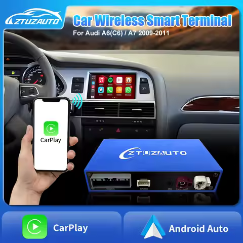 Wireless CarPlay Android Auto Interface for A6 C6 A7 C7 2010-2011 , Support Mirrorlink Airplay Siri 