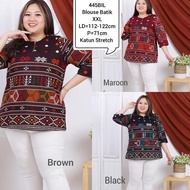 KATUN SY.25Au22l BIGSIZE JUMBO BATIK BLOUSE 445 XXL OFFICE WORK TOP ETHNIC WOMEN'S FASHION CLOTHES 5