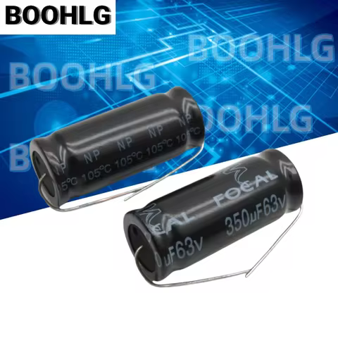 2PCS 100V 300uf 350uf 63V Axial Non-Polar Electrolytic Capacitor 63V 350uf 18X43mm