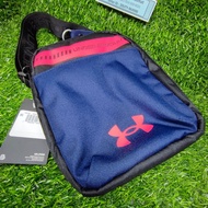 💯 Original | Under Armour Sport Pouch - Blue Camo Sling Side Bag Crossover Beg