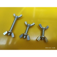 Butterfly Bolt and Nut  Bolt size Lenght 20mm 25mm 40mm Nut diameter SizeM8 M6 M4 Nut