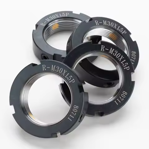 42CrMo Precision R-type Radial Lock Nut Lock Nut CNC Machine Tool Screw Screw Bearing Anti-return An