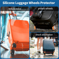20 Pack Luggage Wheel Covers Adhesive Silicone Suitcase Wheel Covers Anti Fall-Off Luggage Wheel Pro