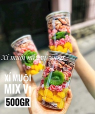 〽️Ô MAI XÍ MUỘI MIX 4 VỊ 💰sỉ 75k k pet 500g 🍃 Hộp 5 Vị Kiwi - Đào Bổ -Mận cơm- Đào vàng- Đào Hồng [