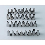 SB 32-piece Stainless Steel Piping Nozzle Set Russian Piping Nozzle Cake Decorating Tools/ Decorativ