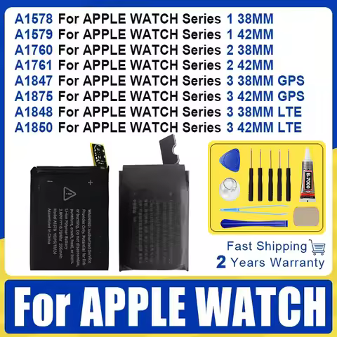 100% Brand-New Replace Battery For Apple Watch Series 1 2 3 Bateria IWatch S1 S2 S3 GPS LTE 38mm 42 