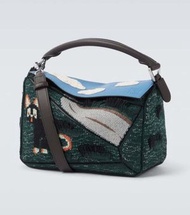 Loewe x Louis Wain Futurist Cat Puzzle tote bag
