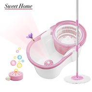 Supamop F102 Detachable Basket Rotary Mop Set With Freesia Fragrance Cleaning Box /1Year Warranty/Car Washing/Household